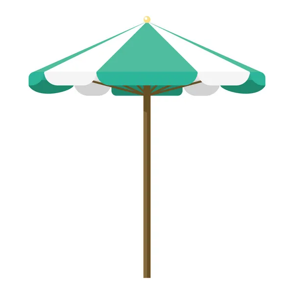 海滩伞卡通矢量隔离物体 — 图库矢量图片