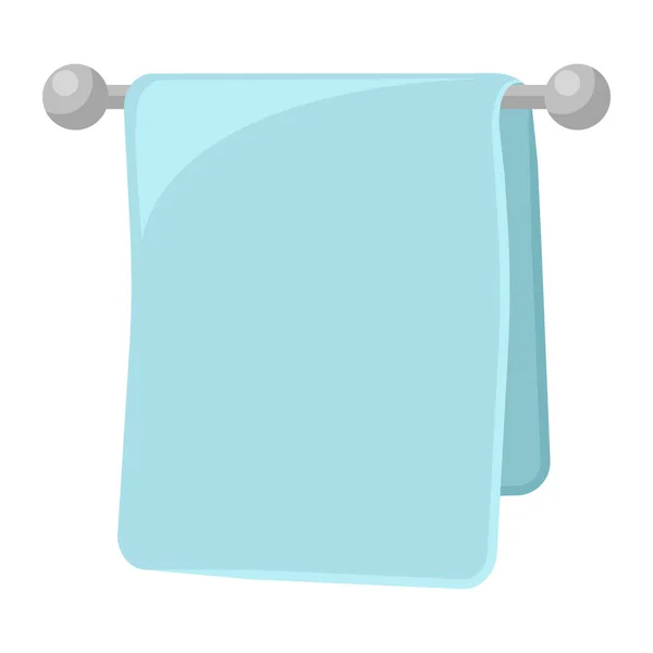 Blå Handduk Tecknad Vektor Isolerat Objekt — Stock vektor