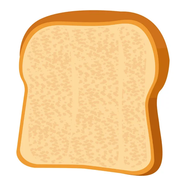 Bread Baked Toast Cartoon Vector Isolated Object — Stock Vector