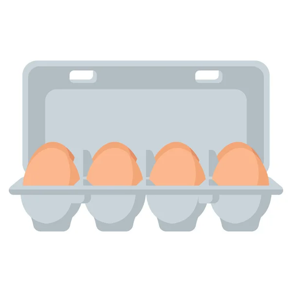 Box Eggs — Stock Vector