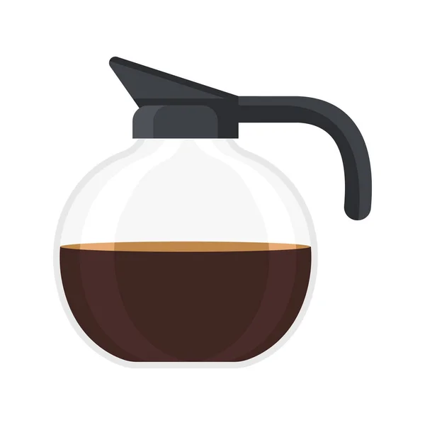 Transparent Glas Kaffekanna — Stock vektor