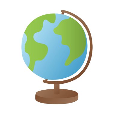 karikatür gradyan dünya vektörü izole öge