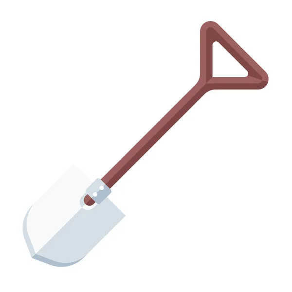 Cartoon Shovel Wood Holder Vector Isolated Object Illustration — Stock Vector