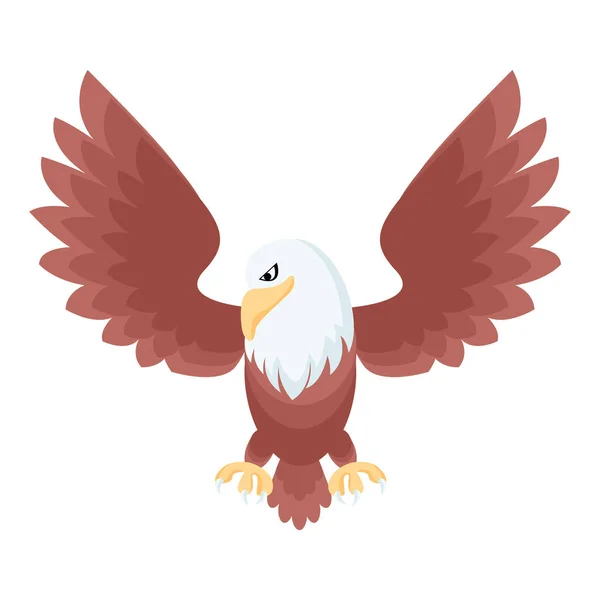 Cartoon animal bird eagle vector isolated object illustration