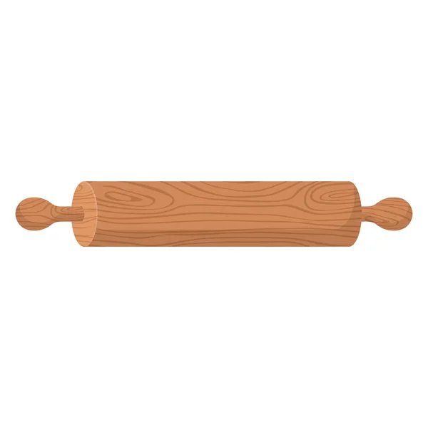 Мультипликационная Природа Деревянная Посуда Катанья Деревом Текстуре — стоковый вектор