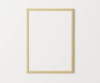 Tahta çerçeve, beyaz duvarda 3: 4 oranında, 30 'a 40 cm, 18' e 24 