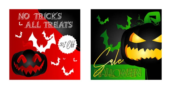 Modern Halloween Sale Ontwerp Voor Poster Sjablonen Jaarverslag Presentaties Folder — Stockvector