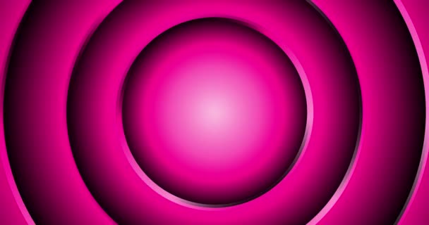 Cercuri Violet Buclă Abstractă Fără Sudură Futurist Tech Fundal Mișcare — Videoclip de stoc