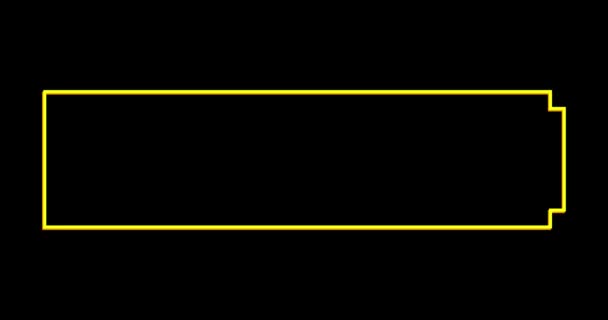 Battery Charger Icon Logo Video Battery Charge Low Power Energy — 비디오