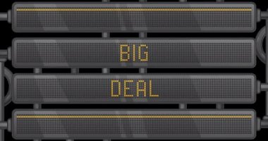 Led Panel with Big Deal text.
