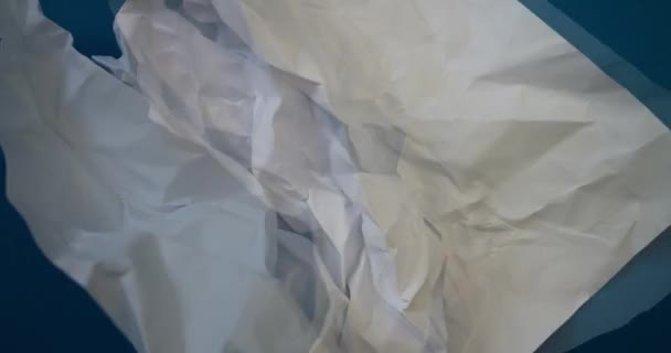 Thank You Text Crumpled Paper Stop Motion Animation — Vídeo de Stock