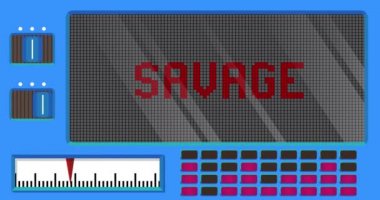 Dijital Öncü Panelde vahşi metin. Hafif Ekipmanlı Duyuru İletisi.