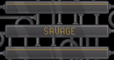 Dijital Öncü Panelde vahşi metin. Hafif Ekipmanlı Duyuru İletisi.