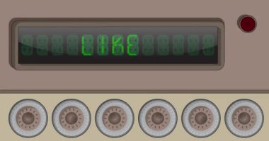 Dijital Öncü Paneldeki yazı gibi. Hafif Ekipmanlı Duyuru İletisi.