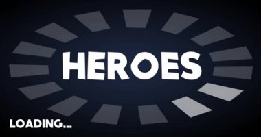 Kahramanlar, Çubuk Göstergesi Yükleme, İndirme ve Yükleme ile mesajlaşıyor. Bilgisayar ekranına yükle, yükle.