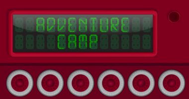 Dijital Öncü Panelde Macera Kampı metni. Hafif Ekipmanlı Duyuru İletisi.