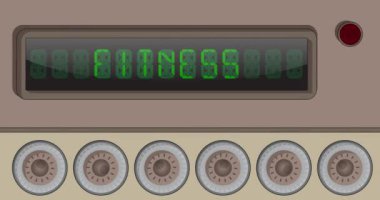 Dijital Öncü Paneldeki Fitness metni. Hafif Ekipmanlı Duyuru İletisi.