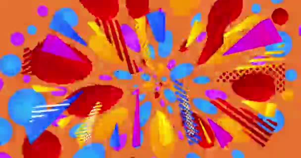 兴奋的背景动画 雷电螺栓爆炸 曼加风格的股票视频 幻想运动图形 速度卡通 — 图库视频影像