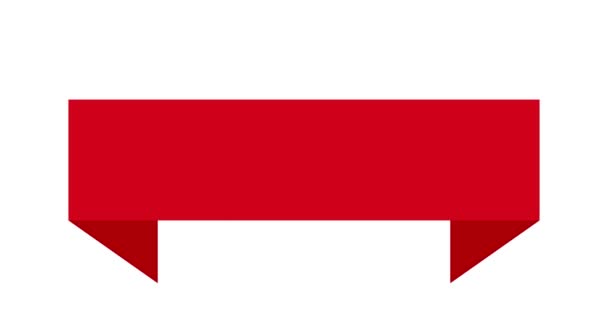 红旗带上的英文字 — 图库视频影像