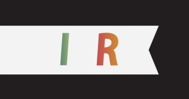 Animasyon retro, metin ile vintage kurdele Tamir. 