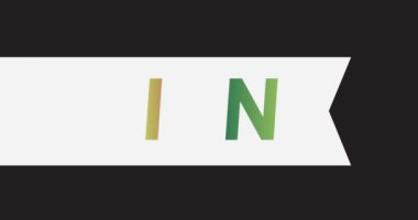 Vitamin word on white banner ribbon.