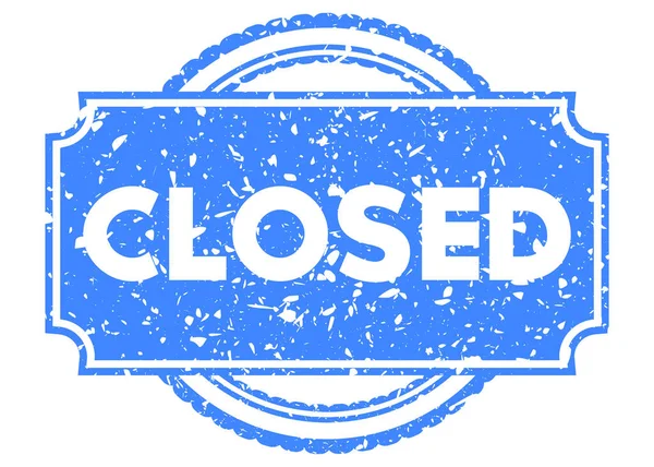 Kapalı metni olan basit vintage kauçuk damga.