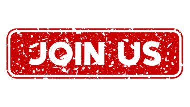 Bize Katıl metniyle basit bir klasik damga.