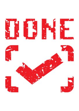 İşaretli metin ile hazırlanmış basit klasik kauçuk damga.