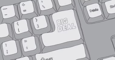 Büyük anlaşma metni olan bilgisayar klavyesi. Elektronik Bilgisayar Aygıtı parçasının yakın plan görüntüsü, tuş takımı. Dans eden ince çizgiler.