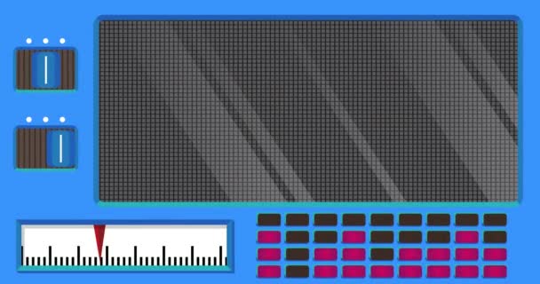 Paman Teks Digital Led Panel Pesan Pengumuman Dengan Peralatan Ringan — Stok Video
