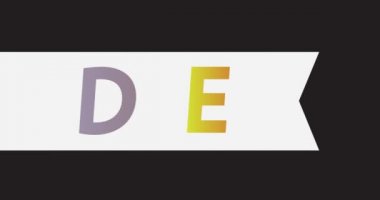 Animated retro, vintage ribbon with the text Bride. 