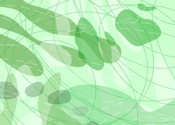 Abstract Simple Organic Background Green Minimal Natural Line Arts Social — Stock Vector