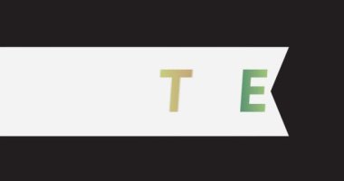 Animated retro, vintage ribbon with the text Save The Date.