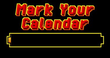 Mark Your Calendar text with Loading, Downloading, Uploading Bar Indicator. Download, Upload on computer screen.