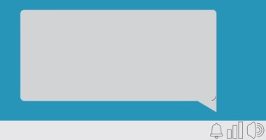 Mark Your Calendar. Text on notification bubble from portable information device screen. Mobile app message, connection, communication concept. Animated video.