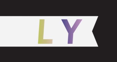 Animasyon beyaz retro, içinde yazı olan klasik kurdele Family.