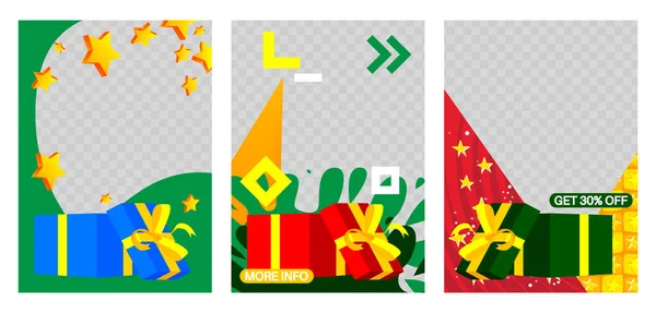 Cartel Desboxeo Plantilla Banner Para Celebración Fiesta Evento Compras Diseño — Vector de stock