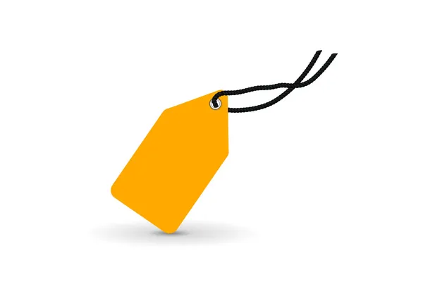 Κίτρινο τιμή tag, ετικέτα, εικονογράφηση φορέας — Διανυσματικό Αρχείο