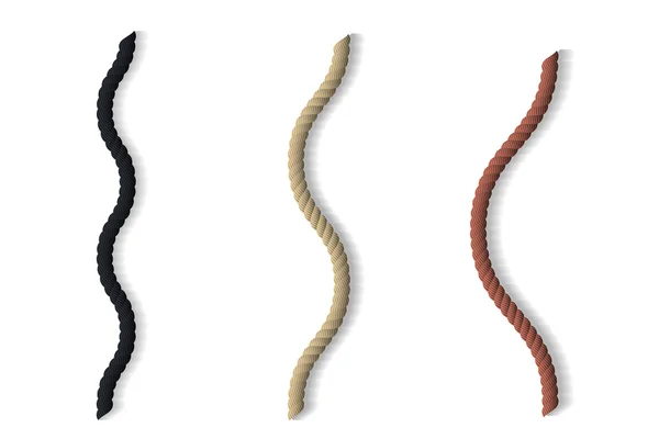 gerçekçi ip set, illüstrasyon vektör