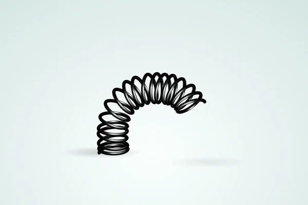 Vector black coil — Stock Vector