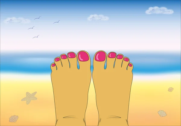 karşı sahilde kadın bacakları.