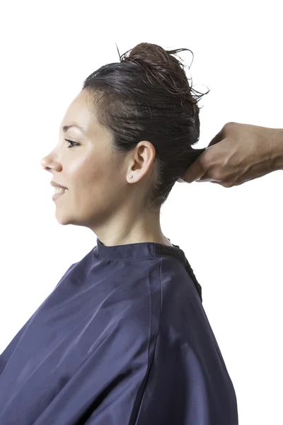 Mujer en la peluquería — Foto de Stock