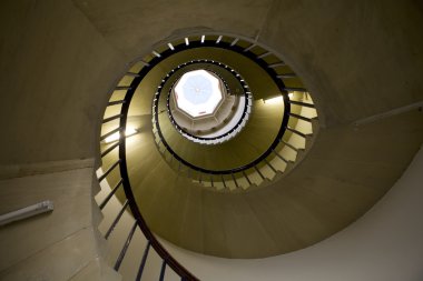 Spiral staircase at king's college clipart