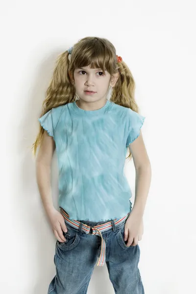 Young cute little girl — Stock Photo, Image