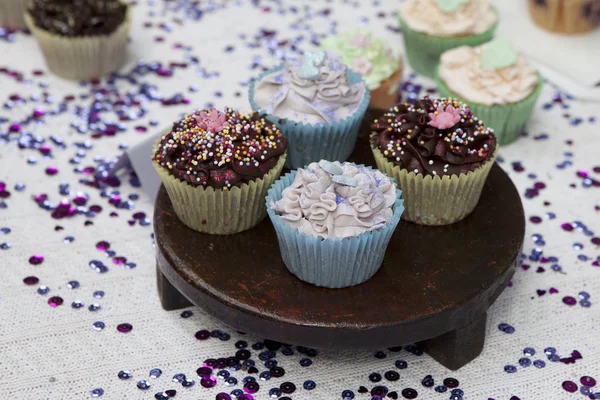 Bolinhos de aniversário — Fotografia de Stock