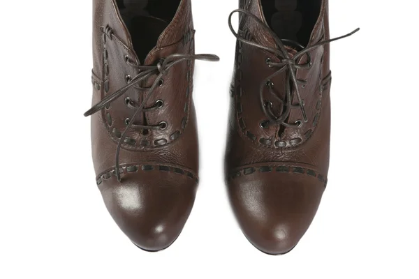 Mujer brown shoes —  Fotos de Stock