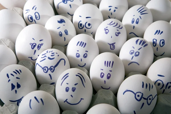 Eggs cover with drawings