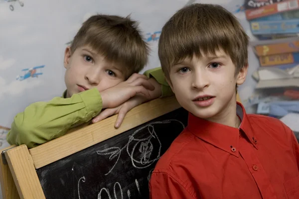 Hermanos gemelos felices — Foto de Stock