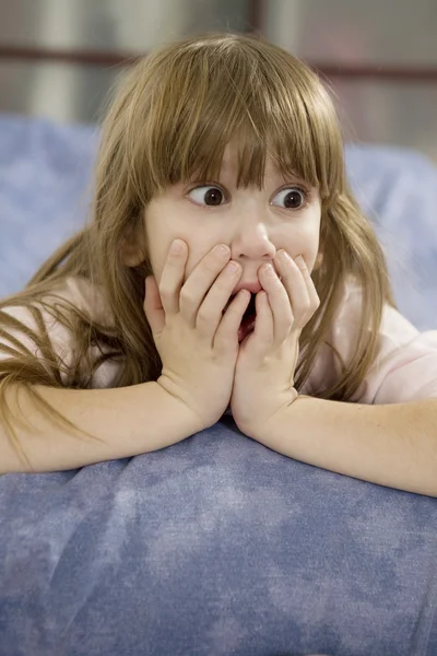 Surprised young Girl — Stock Photo, Image