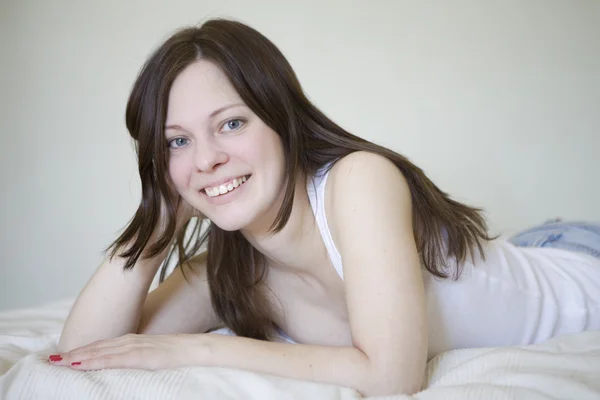 Portrait of smiling woman — Stock Photo, Image